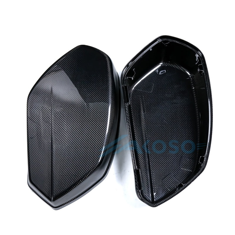 AKOSO Carbon Fiber Saddlebag Covers for Harley Davidson Softail Low Rider S ST 2022-2025