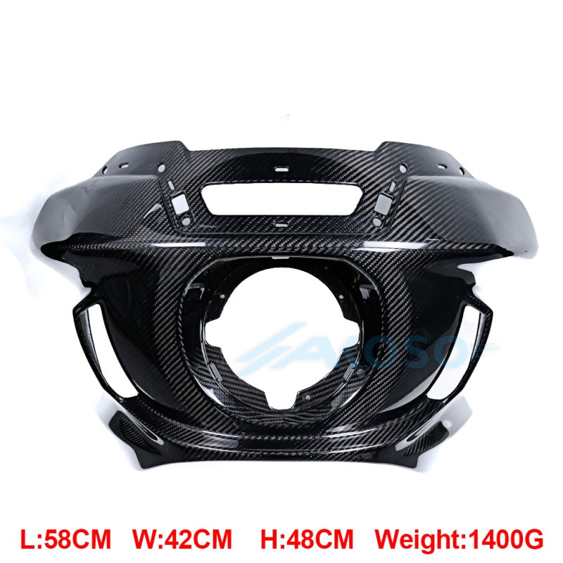 AKOSO Carbon Fiber Front Headlight Fairings for Harley Davidson Softail Low Rider S ST 2022-2025