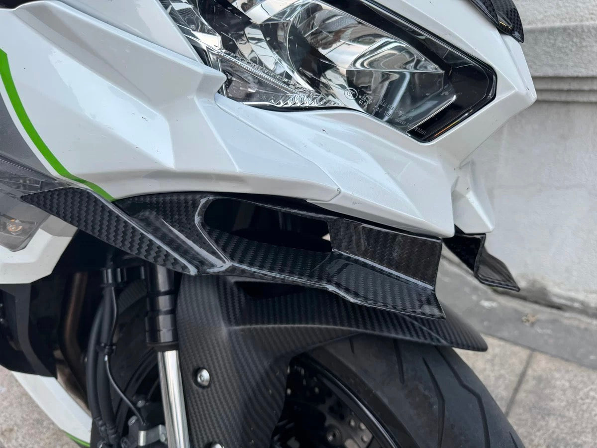 AKOSO 2020+ Kawasaki Ninja ZX-4R ZX-4RR ZX25R Carbon Fiber Front Lower Wing Beak Winglets Cover