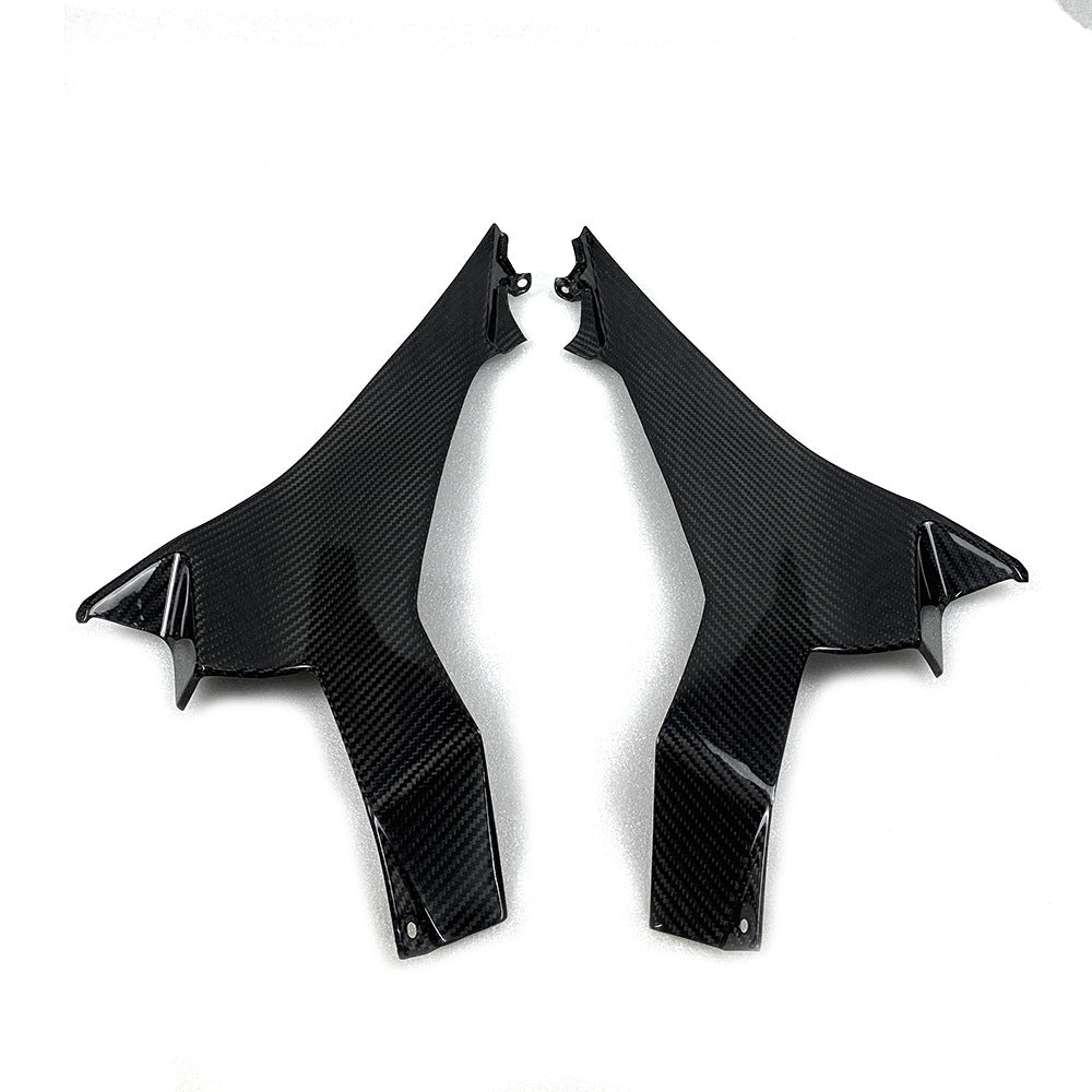 AKOSO 2018-2024 Kawasaki Ninja 400 Carbon Fiber Motorrad Fahrersitz Seitenverkleidung Verkleidung
