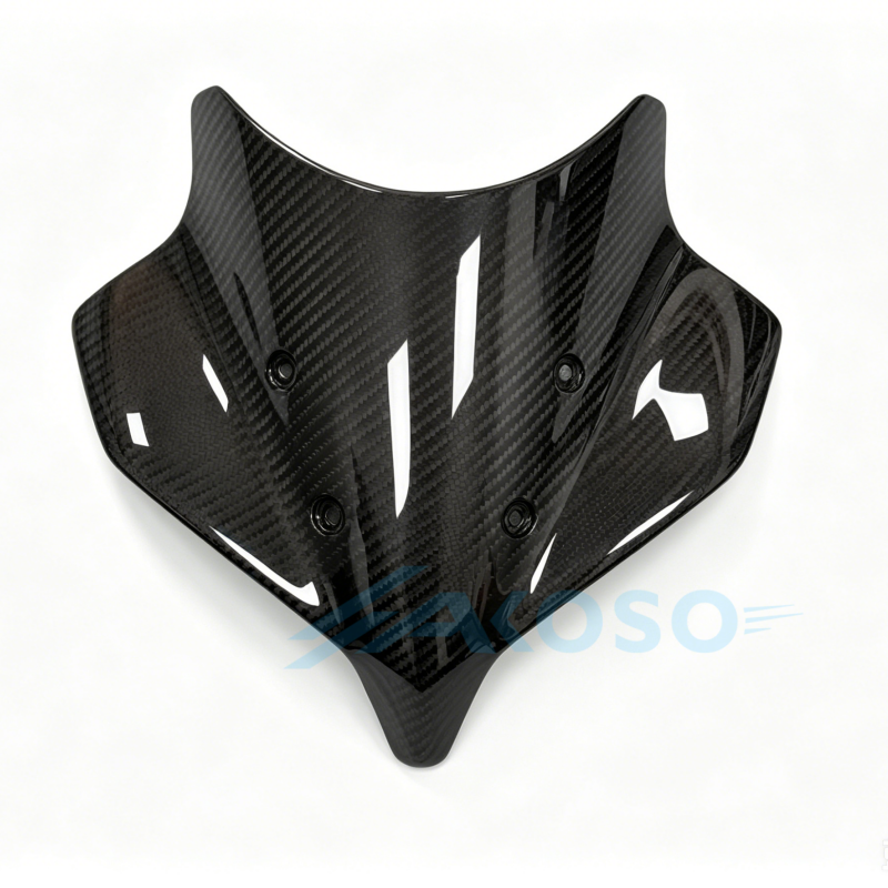 AKOSO 2025+ Yamaha MT-10 Carbon Fiber Windscreen Panel Front Nose Cowl