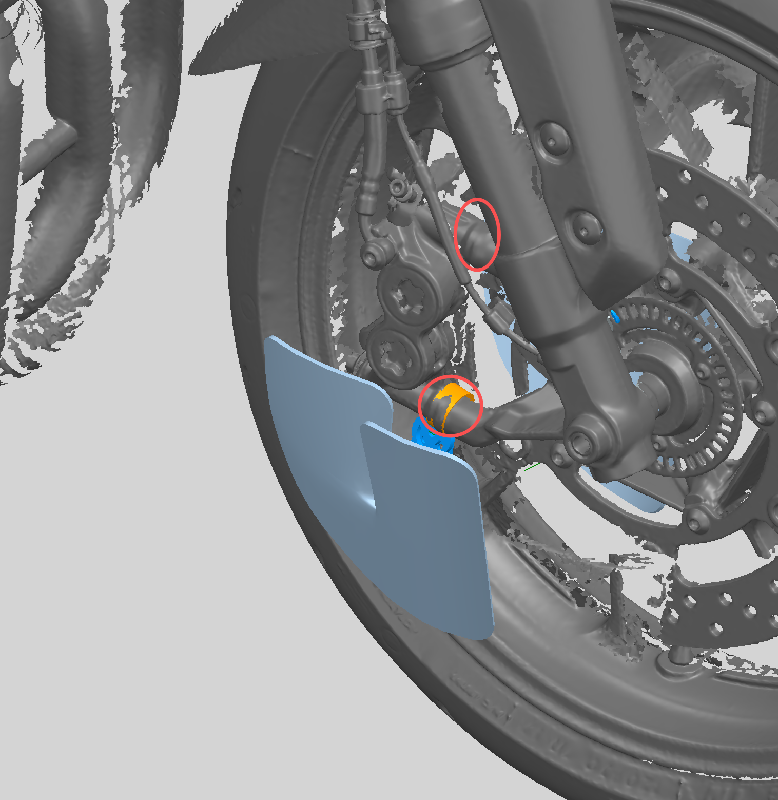 AKOSO 2024 2025 Yamaha MT09 / FZ09 Carbon Fiber Brake Disk Cooler Air Duct