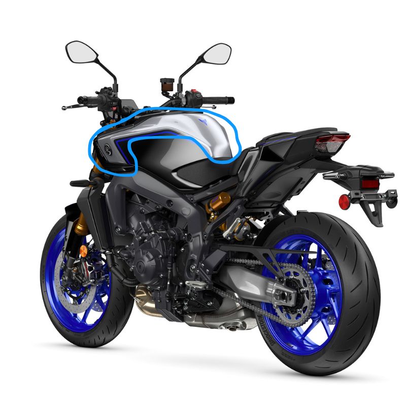 AKOSO 2024 2025 Yamaha MT09 / FZ09 SP Carbon Fiber Half Tank Cover
