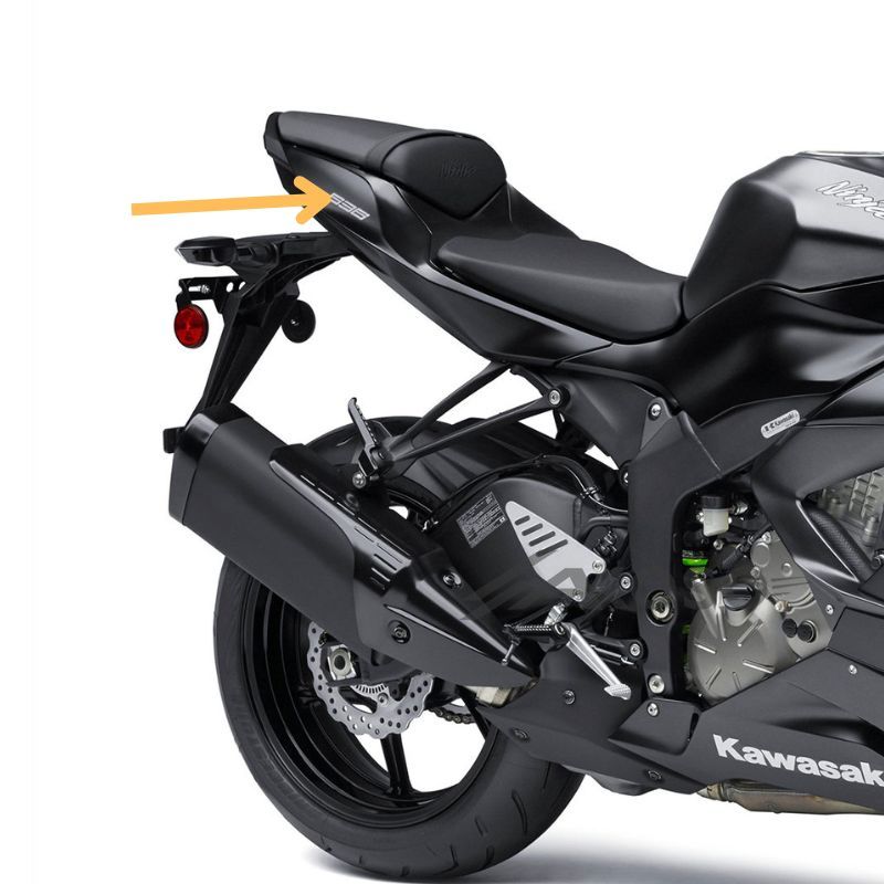 AKOSO 2013-2018 Kawasaki Ninja ZX-6R Carbon Fiber Tail Rear Seat Side Panel Motorcycle Fairings