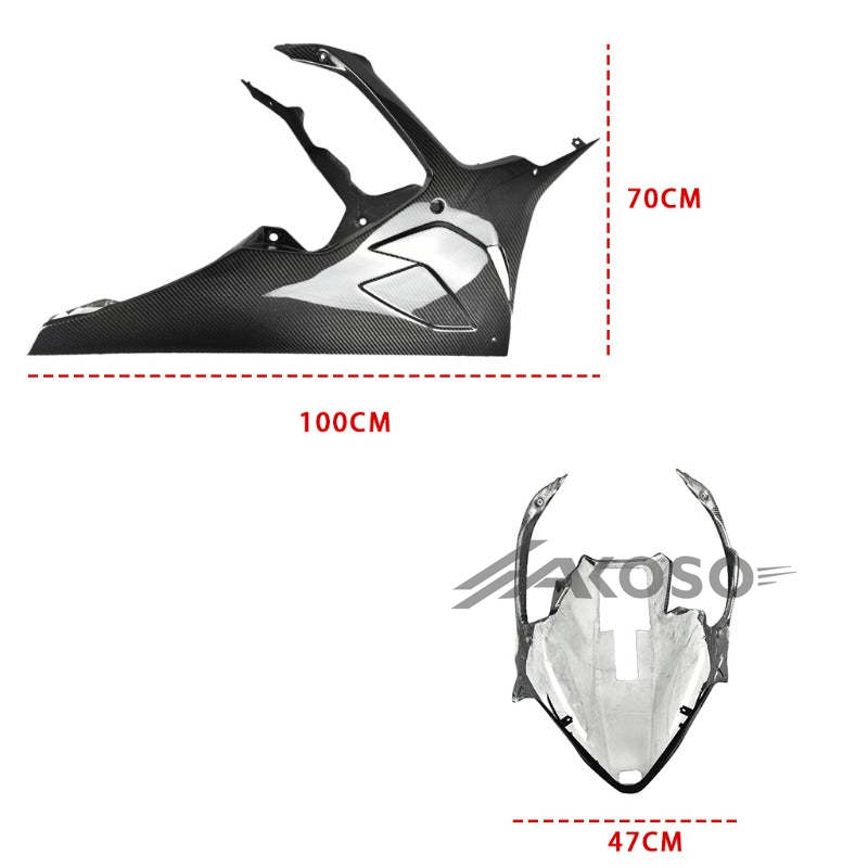 AKOSO 2019-2022 BMW S1000RR Carbon Fiber Lower Fairing Protection Belly Pan