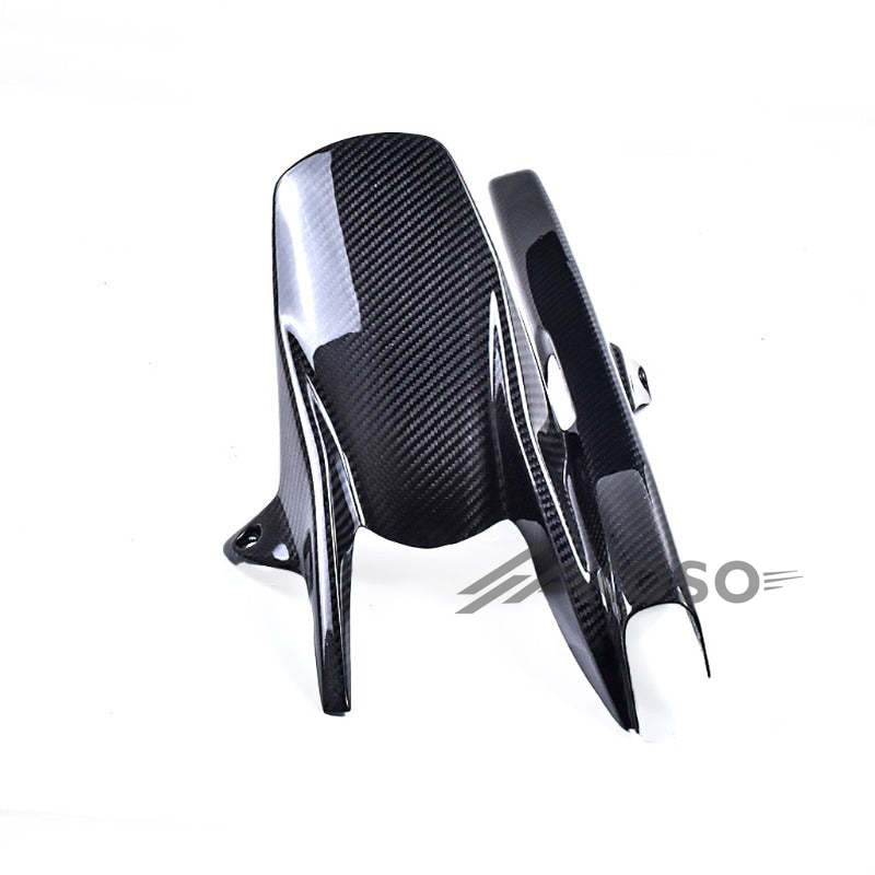 AKOSO 2014-2018 Honda CB650F CBR650F / 2019+ CB650R CBR650R Carbon Fiber Rear Fender Chain Guard Mudguard Hugger