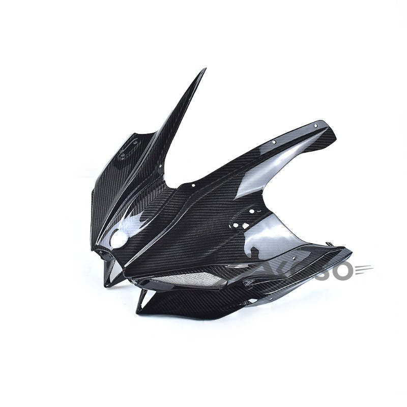 AKOSO 2015-2024 Kawasaki Ninja H2 H2R Carbon Fiber Motorcycle Front Headlight Fairing