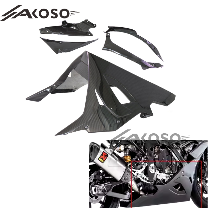 AKOSO 2019-2022 BMW S1000RR Motorcycle Carbon Fiber Lower Belly Pan Fairing Kits