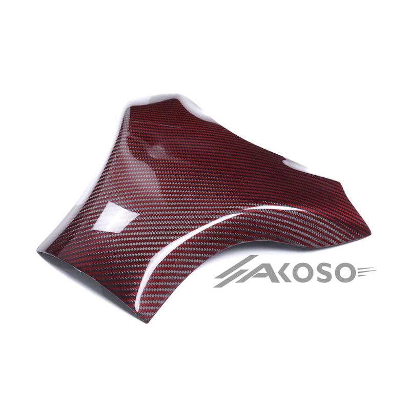 AKOSO 2019-2024 Kawasaki Ninja ZX-6R Carbon Fiber Motorcycle Gas Fuel Tank Cover