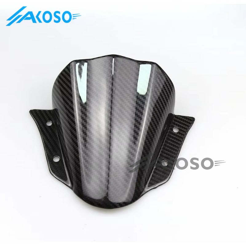 AKOSO Yamaha MT09 2017-2020 Carbon Fiber Motorcycle Windshield Windscreen Airflow Wind Deflectors