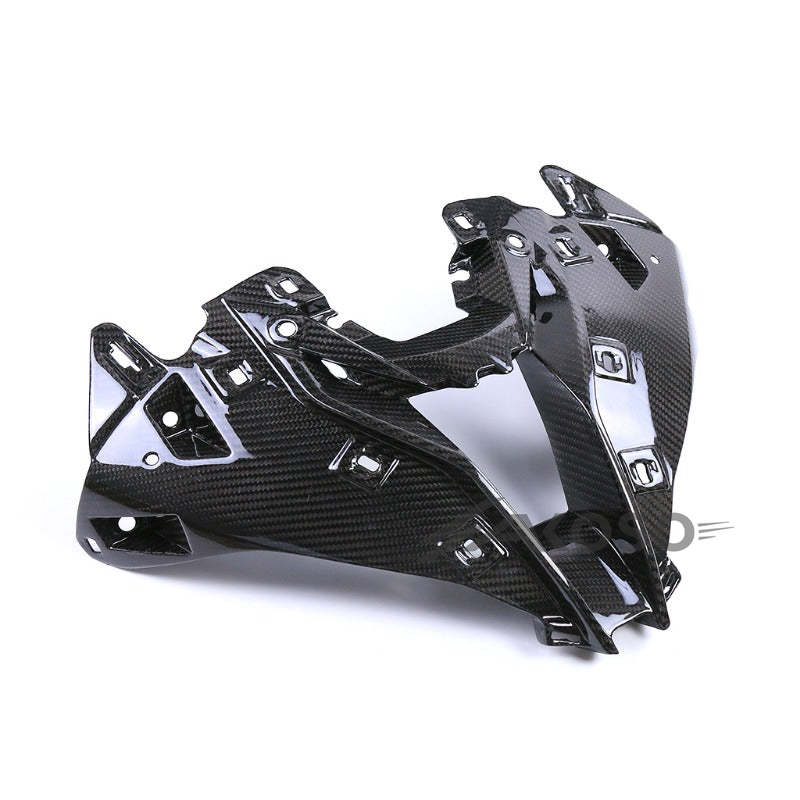 AKOSO BMW S1000RR 2019-2022 Carbon Fiber Upper Front Nose Fairing Cowl Head Intake Cover Panel