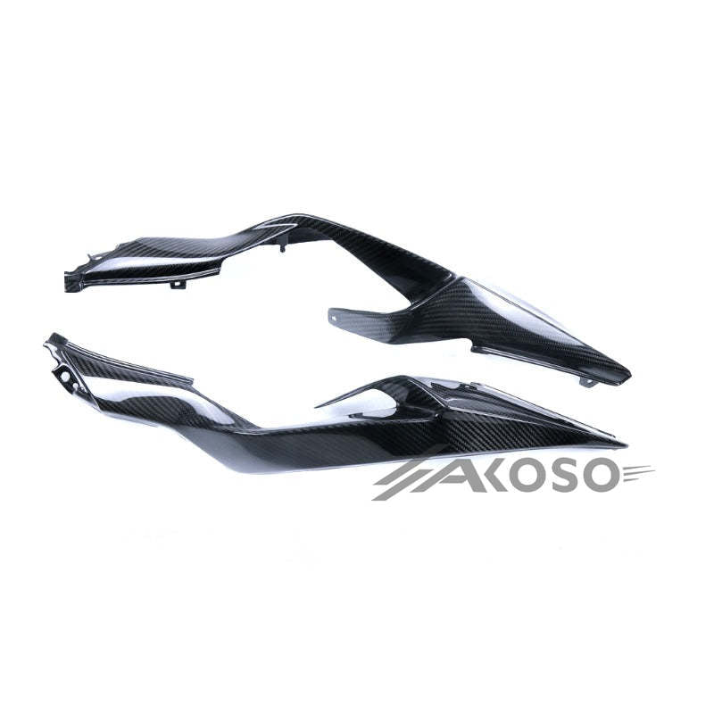 AKOSO 2019+ Kawasaki Ninja ZX-6R Carbon Fiber Tail Rear Seat Side Panels Motorcycle Fairing