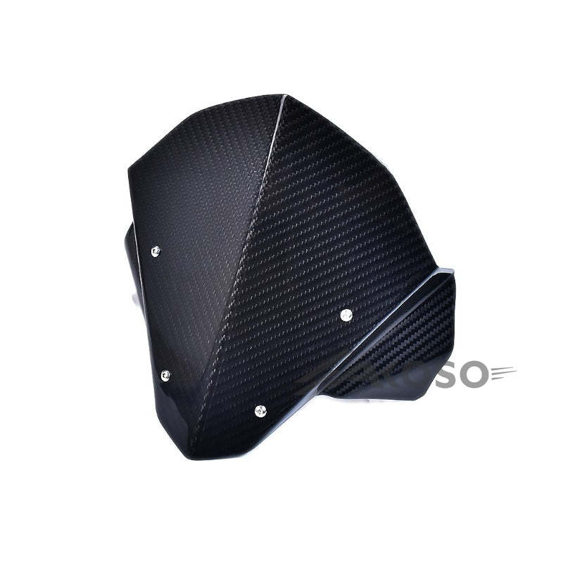 AKOSO 2019-2024 Honda CB650R Carbon Fiber Front Windscreen Windshield Wind Deflector Screen