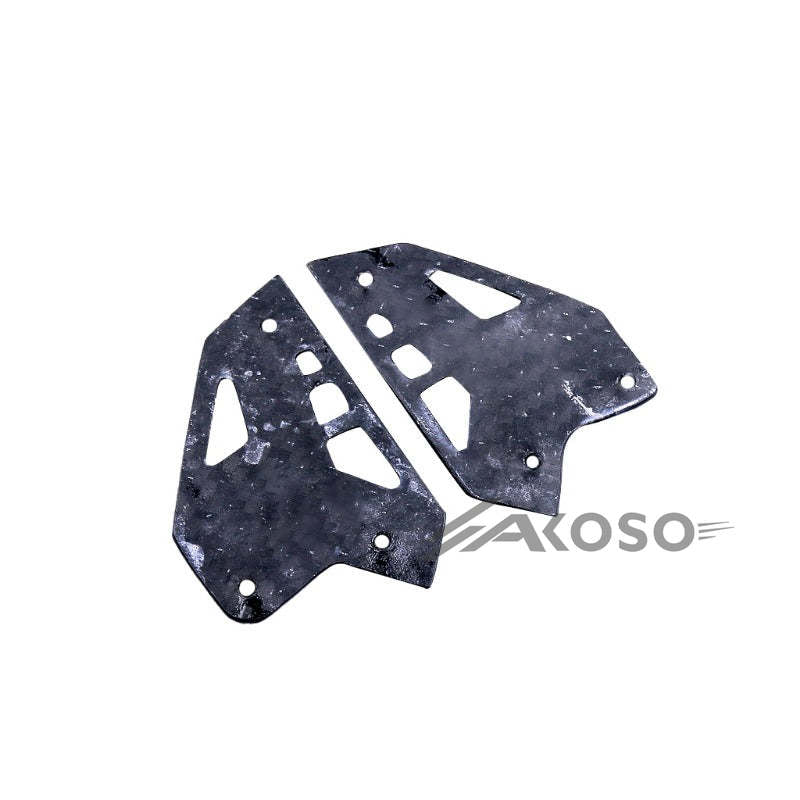 AKOSO 2017-2019 Kawasaki Z900 Carbon Fiber Motorcycle Rear Heel Guards Rearset Foot Peg Plates