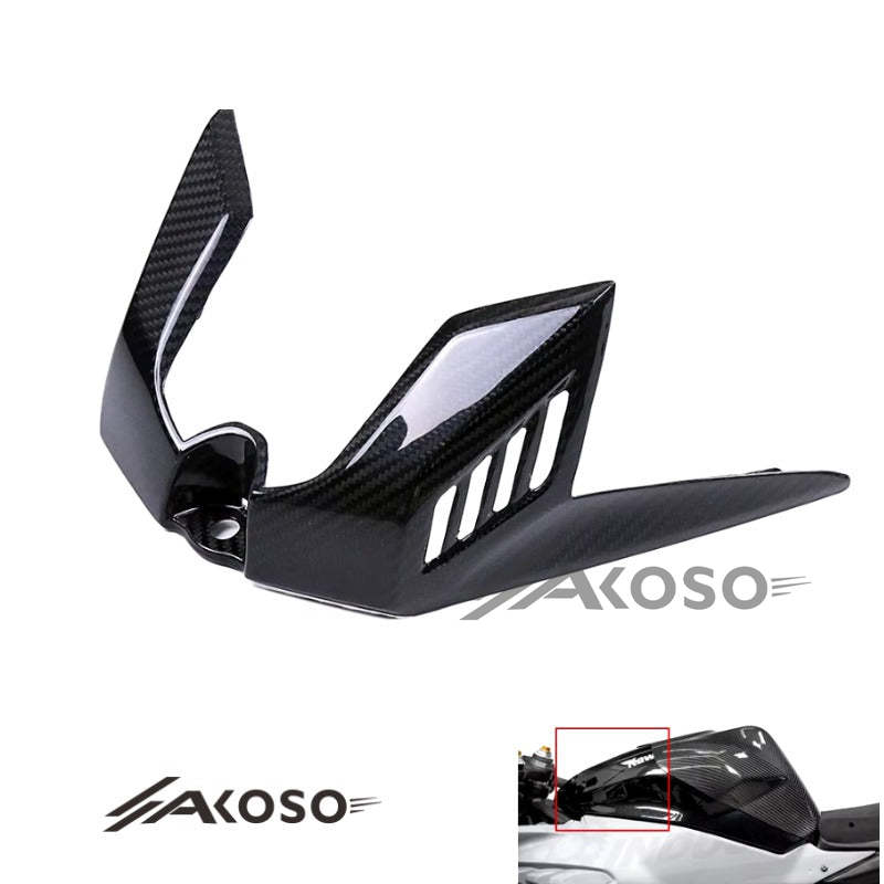 AKOSO 2020+ Kawasaki Ninja ZX-4R ZX-4RR ZX25R Carbon Fiber Motorcycle Fuel Tank Airbox Front Piece Cover Fairing