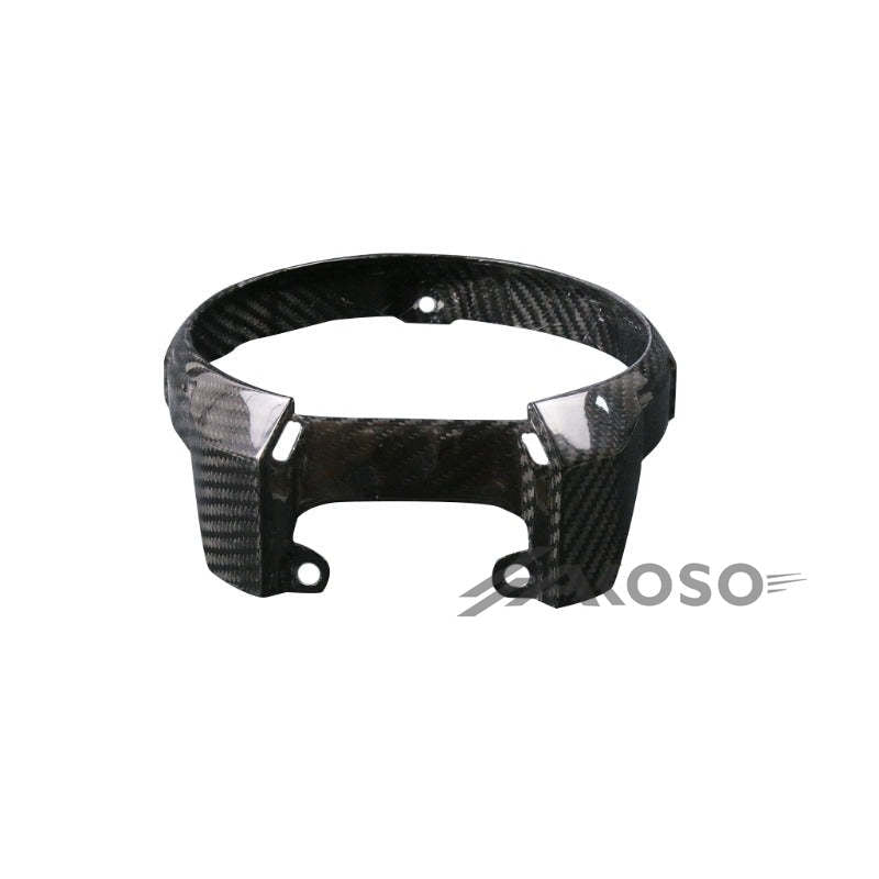 AKOSO 2014-2018 Honda CB650F CBR650F Carbon Fiber Front Headlamp Headlight Ring Cover Trim