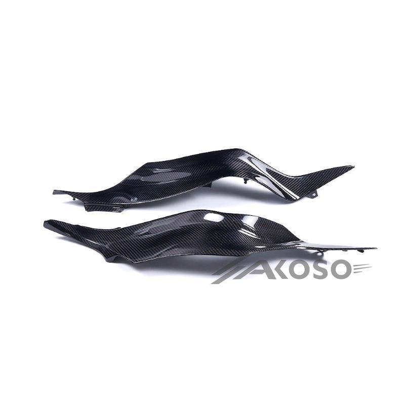 AKOSO 2024+ Kawasaki Ninja ZX-6R Carbon Fiber Fuel Tank Side Panel Cover Fairing