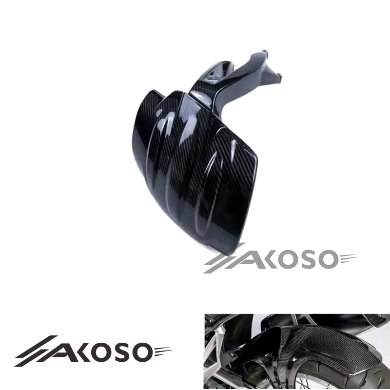 AKOSO BMW R1200GS 2013-2018 / R1250GS 2017 Carbon Fiber Rear Fender Splash Mud Dust Guard Mudguard