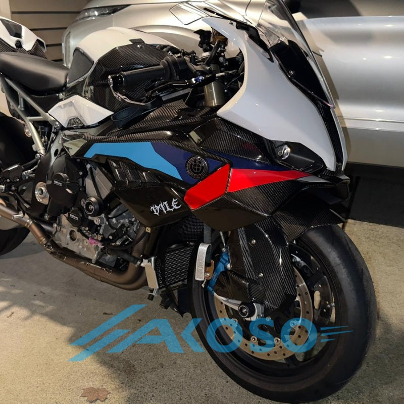 AKOSO 2025 BMW S1000RR Carbon Fiber Front Upper Side Panel Winglets Fairing Kit