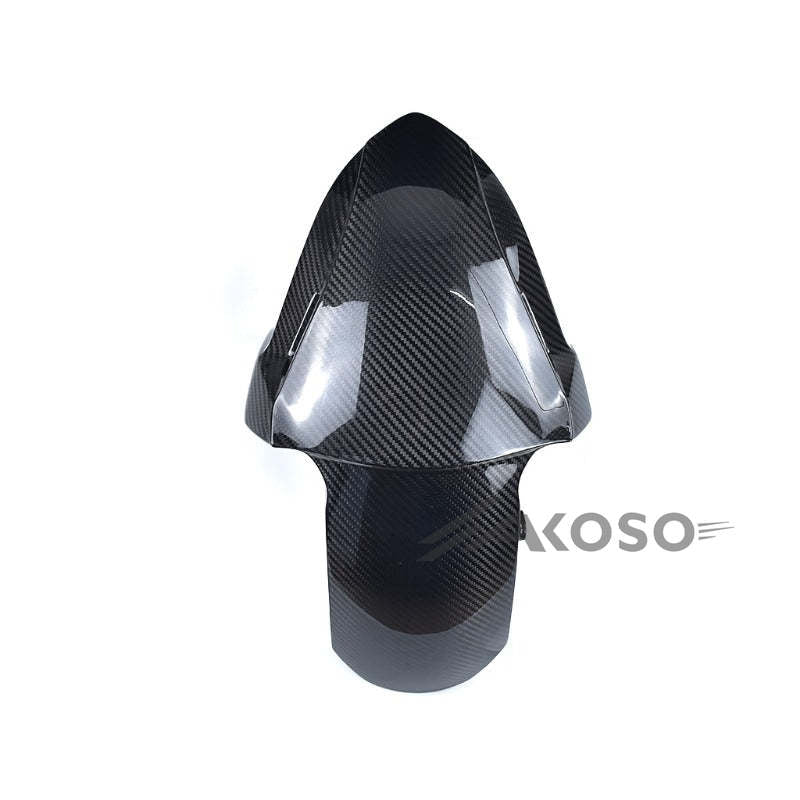 AKOSO 2020-2024 Kawasaki Ninja ZX-25R Carbon Fiber Motorcycle Accessories Front Fender Hugger Mudguard