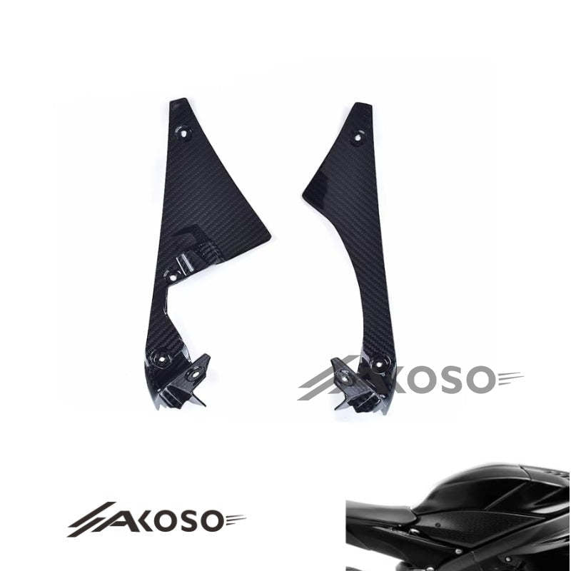 AKOSO 2017-2024 Yamaha R6 Carbon Fiber Side Fairings Upper Covers Panels