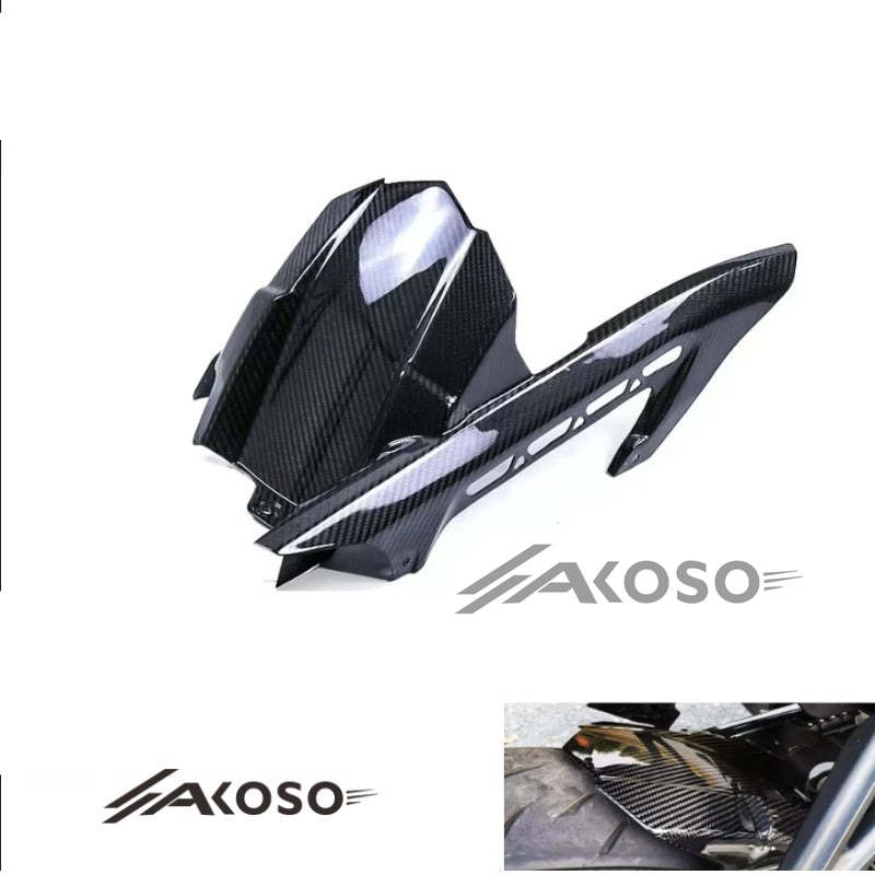 AKOSO 2017-2019 Kawasaki Z900 Carbon Fiber Rear Fender Hugger Mudguard Fairing