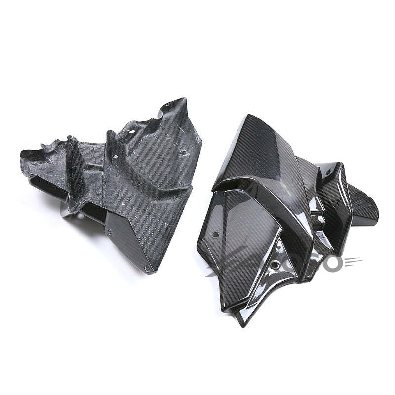 AKOSO 2021-2024 Yamaha MT09 FZ09 Carbon Fiber Lower Engine Spoiler Guards Under Tray Fairing Belly Pan