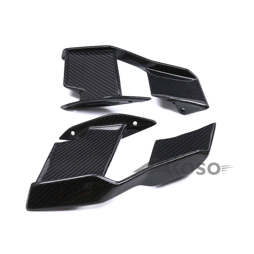 AKOSO 2021-2024 BMW S1000R M1000R Carbon Fiber Motorcycle Front Fairings Side Winglets