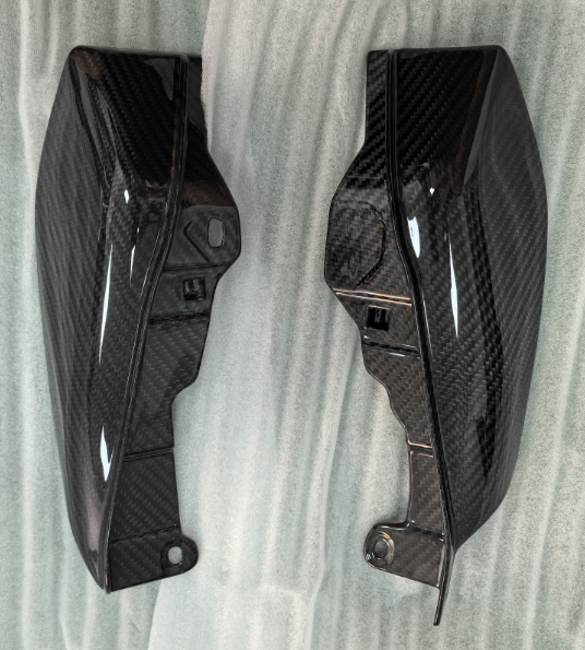 AKOSO Carbon Fiber Mid Frame Air Deflector Trim Side Cover for Harley Touring Street Glide Road Glide 2009-2024