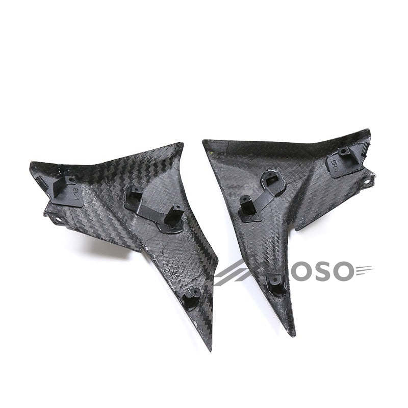 AKOSO Kawasaki Z900 2020-2024 Carbon Fiber Motorcycle Side Fairing Radiator Cover Panel