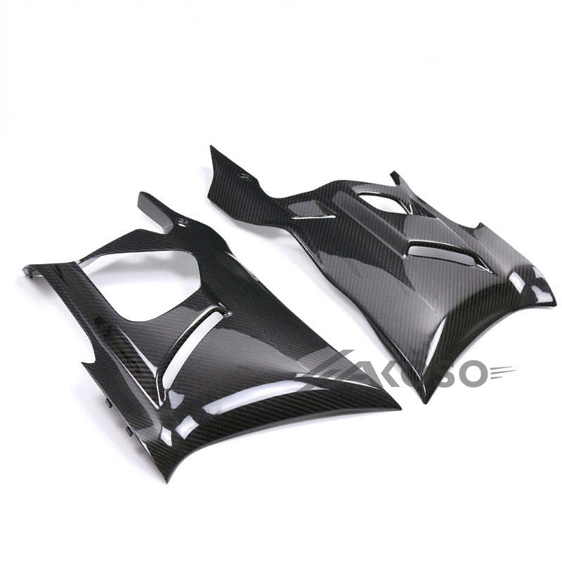 AKOSO 2022-2024 Yamaha YZF-R3 YZF R3 Carbon Fiber Lower Belly Pan Side Panels