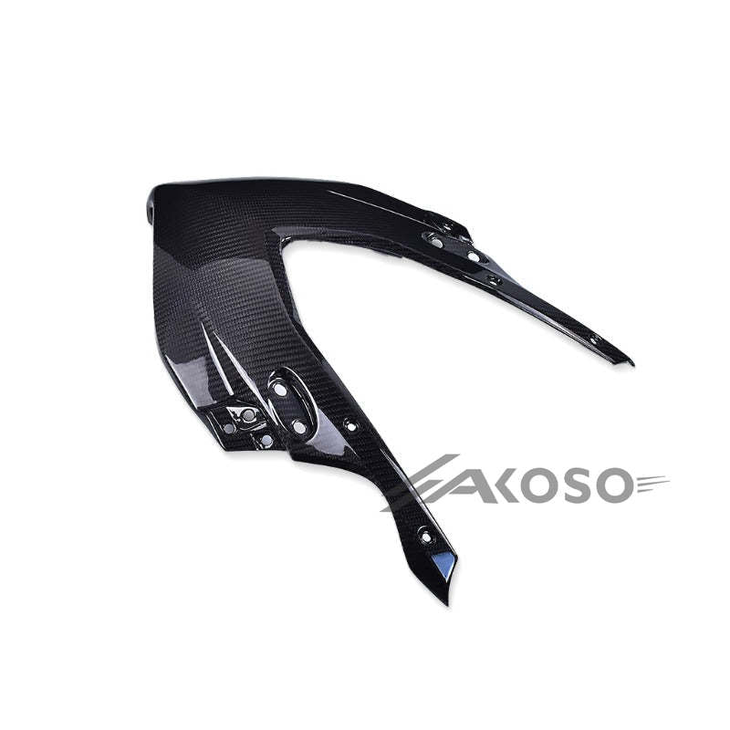 AKOSO 2019-2023 Honda CB650R CBR650R Carbon Fiber Upper Front Headlight Nose Housing Fairing Cover