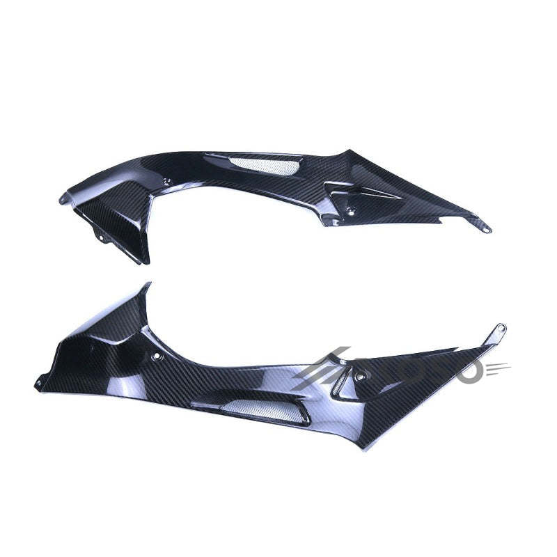 AKOSO 2009-2014 BMW S1000RR HP4 Carbon Fiber Motorcycle Fuel Gas Tank Side Panels Side Fairings