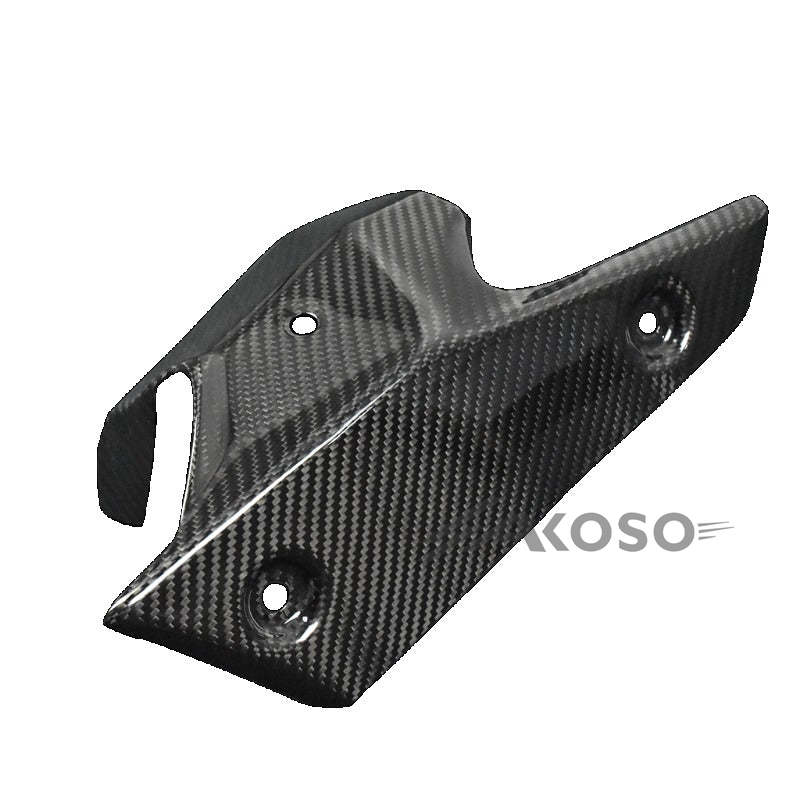 AKOSO 2019-2024 Kawasaki Ninja ZX-6R Carbon Fiber Motorcycle Exhaust Pipe Heat Shied Cover