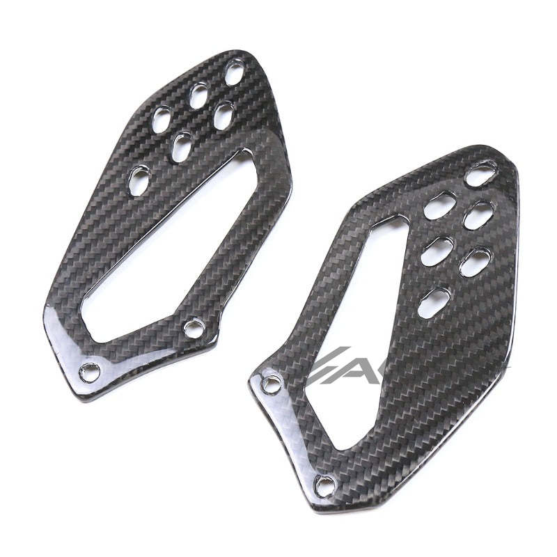 AKOSO 2009-2014 BMW S1000RR Carbon Fiber Motorcycle Foot Pegs Footrest Heel Guards