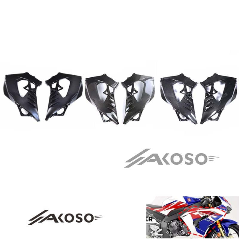 AKOSO 2021-2024 Honda CBR1000RR-R Carbon Fiber Side Panel Fairing Spoiler Covers Motorcycle