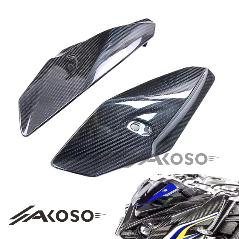 AKOSO 2014-2020 BMW S1000R Carbon Fiber Motorcycle Front Headlight Side Panels Cover Fairing