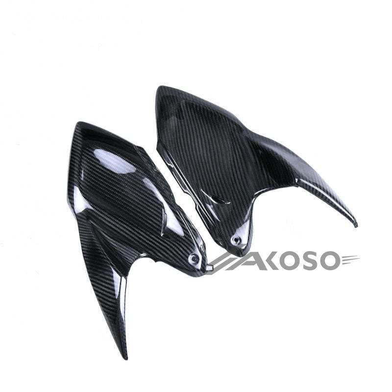 AKOSO 2014+ Kawasaki Z1000 Carbon Fiber Motorcycle Fuel Tank Side Panel Cover Fairings