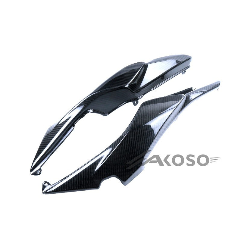 AKOSO 2014-2024 Kawasaki Ninja 650 Carbon Fiber Motorcycle Rear Seat Side Fairing Cowl Panel