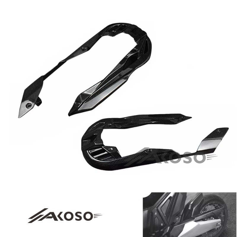 AKOSO 2017-2019 Honda XADV 750 Carbon Fiber Motorcycle Accessories Rear Chain Guard Protector Cover