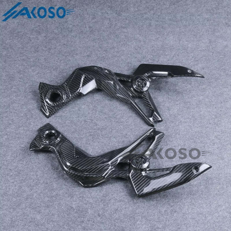 AKOSO 2017-2019 Kawasaki Z900 Carbon Fiber Motorcycle Side Trim Fairing Frame Guard Panel Cover