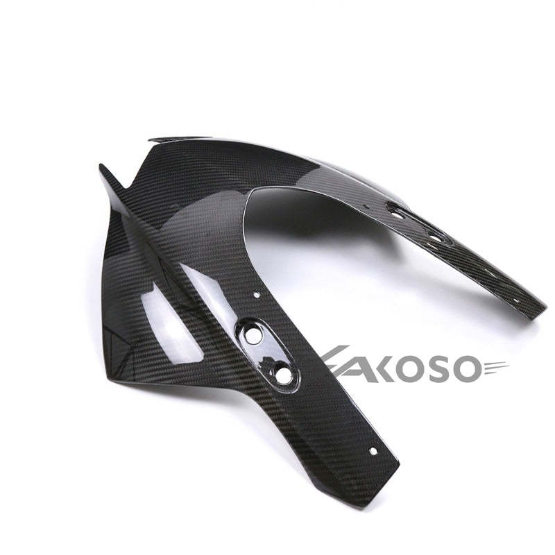 AKOSO 2022-2024 Yamaha R3 Carbon Fiber Front Headlight Fairing Panel Cover Nose Shell Housing Cowl