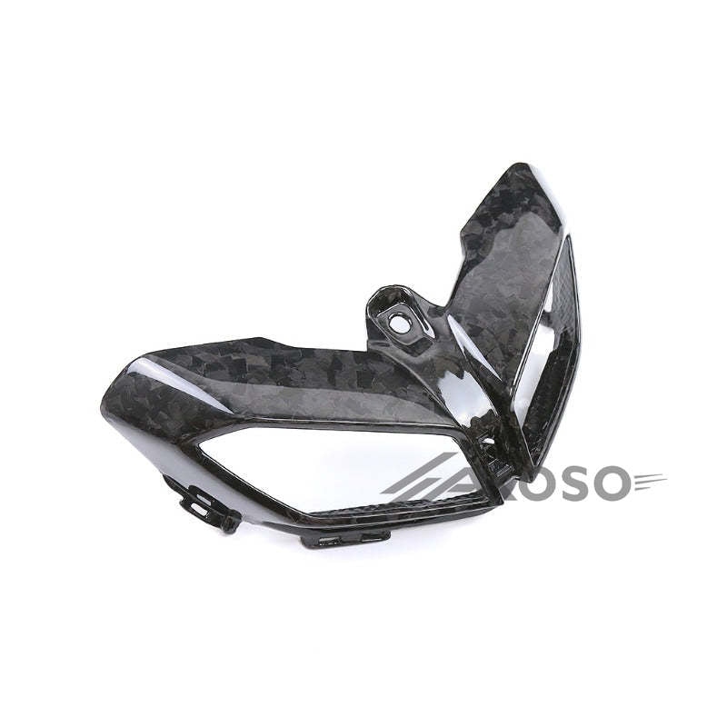 AKOSO 2014-2020 Yamaha MT09 FZ09 Carbon Fiber Headlight Cover Bracket Shell Front Fairing