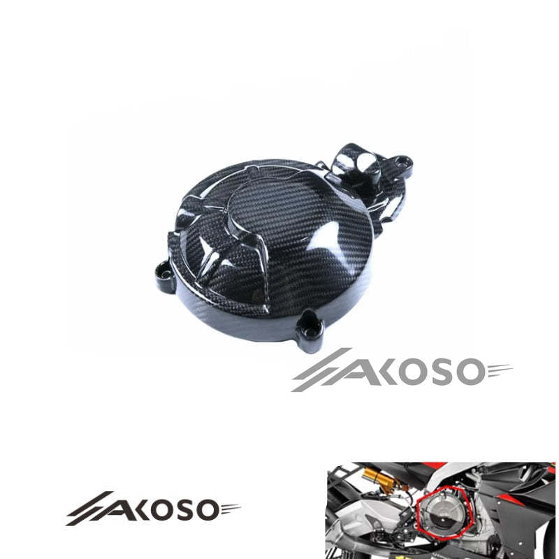 AKOSO 2021-2024 Aprilia RS660 Tuono 660 Carbon Fiber Motorcycle Accessories Left Clutch Cover