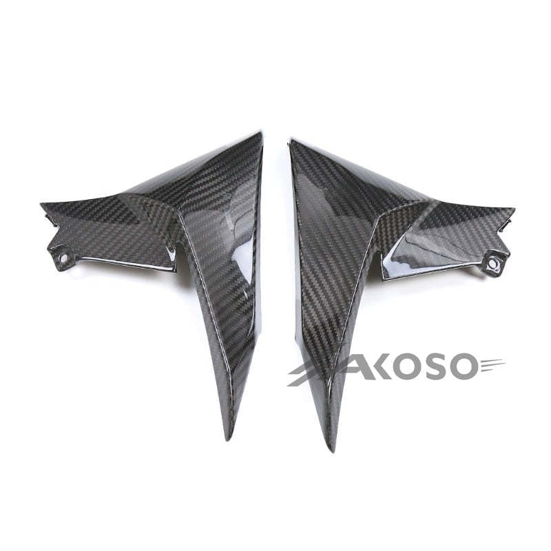 AKOSO Kawasaki Z900 2020-2024 Carbon Fiber Motorcycle Side Fairing Radiator Cover Panel