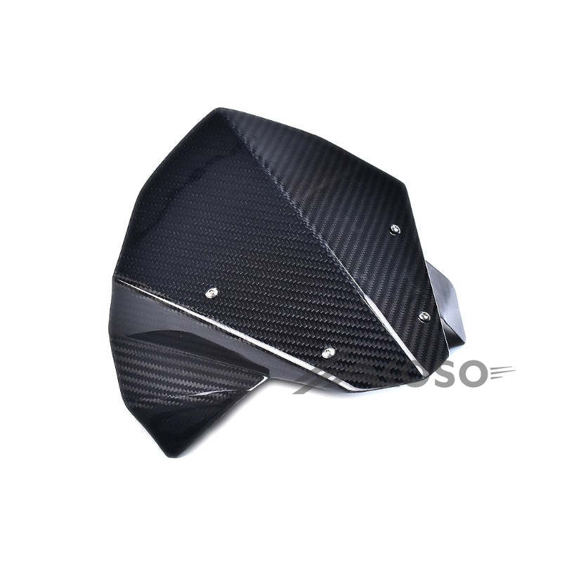 AKOSO 2019-2024 Honda CB650R Carbon Fiber Front Windscreen Windshield Wind Deflector Screen