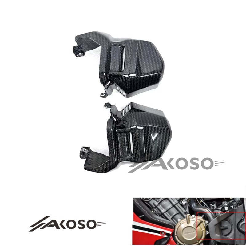 AKOSO 2019+ Honda CB650R CBR650R Carbon Fiber Engine Cover Clutch Cover Small Frame Cover Side Panels