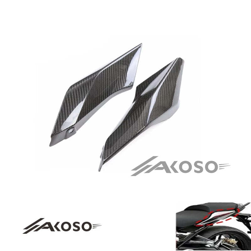 AKOSO 2021-2023 BMW R1250RS Carbon Fiber Motorcycle Fairing Tail Rear Seat Side Panels Cover Cowling