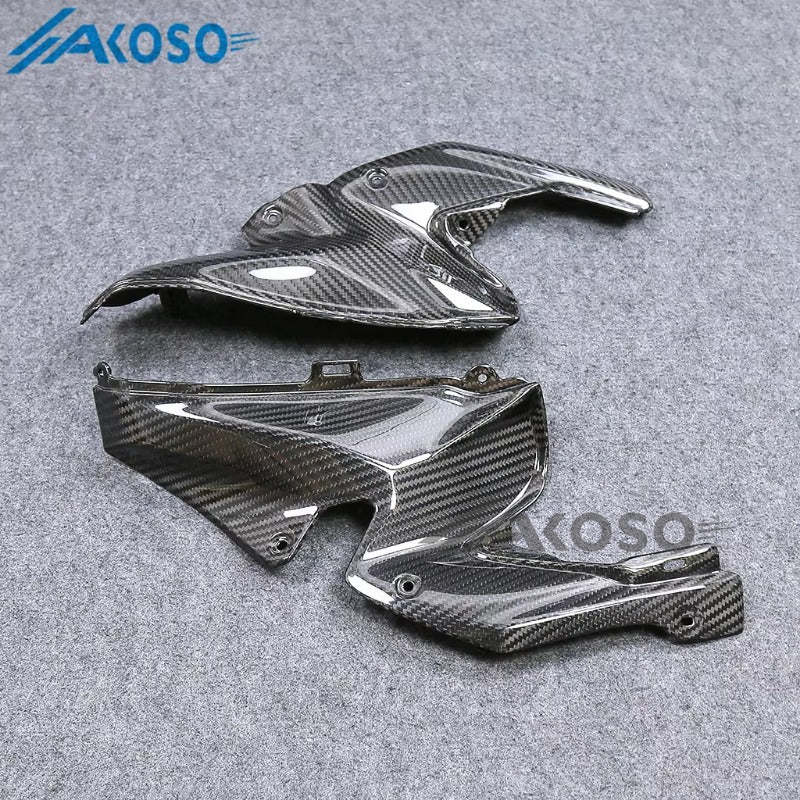 AKOSO 2020-2024 Kawasaki Z900 Carbon Fiber Motorcycle Fuel Tank Front Upper Side Inner Panel Fairing