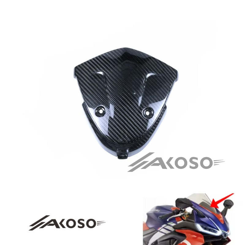 AKOSO 2021-2023 Aprilia RS660 Carbon Fiber Windscreen Windshield Accessories Bracket Panel